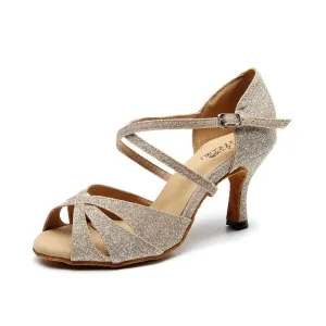 Latin Dancing Shoes Mid-high Heel Soft Bottom