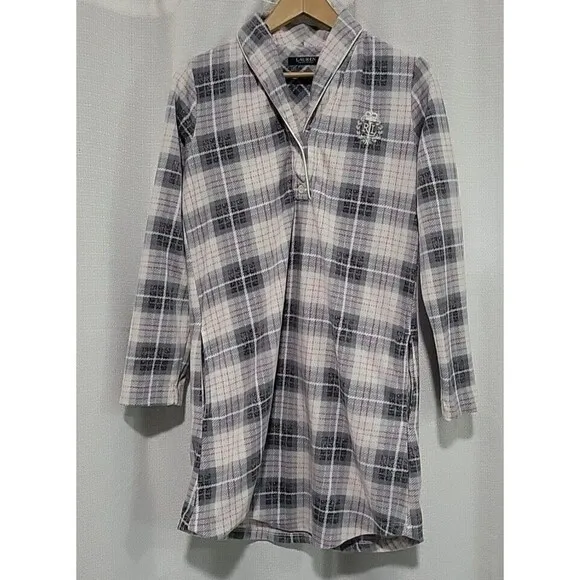Lauren Ralph Lauren Black Label Soft Pajamas Sleep Shirt Nightgown XS