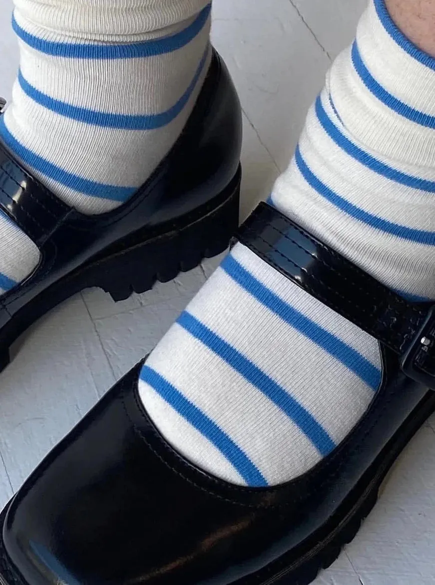 Le Bon Shoppe-Wally Socks-Ciel Blue