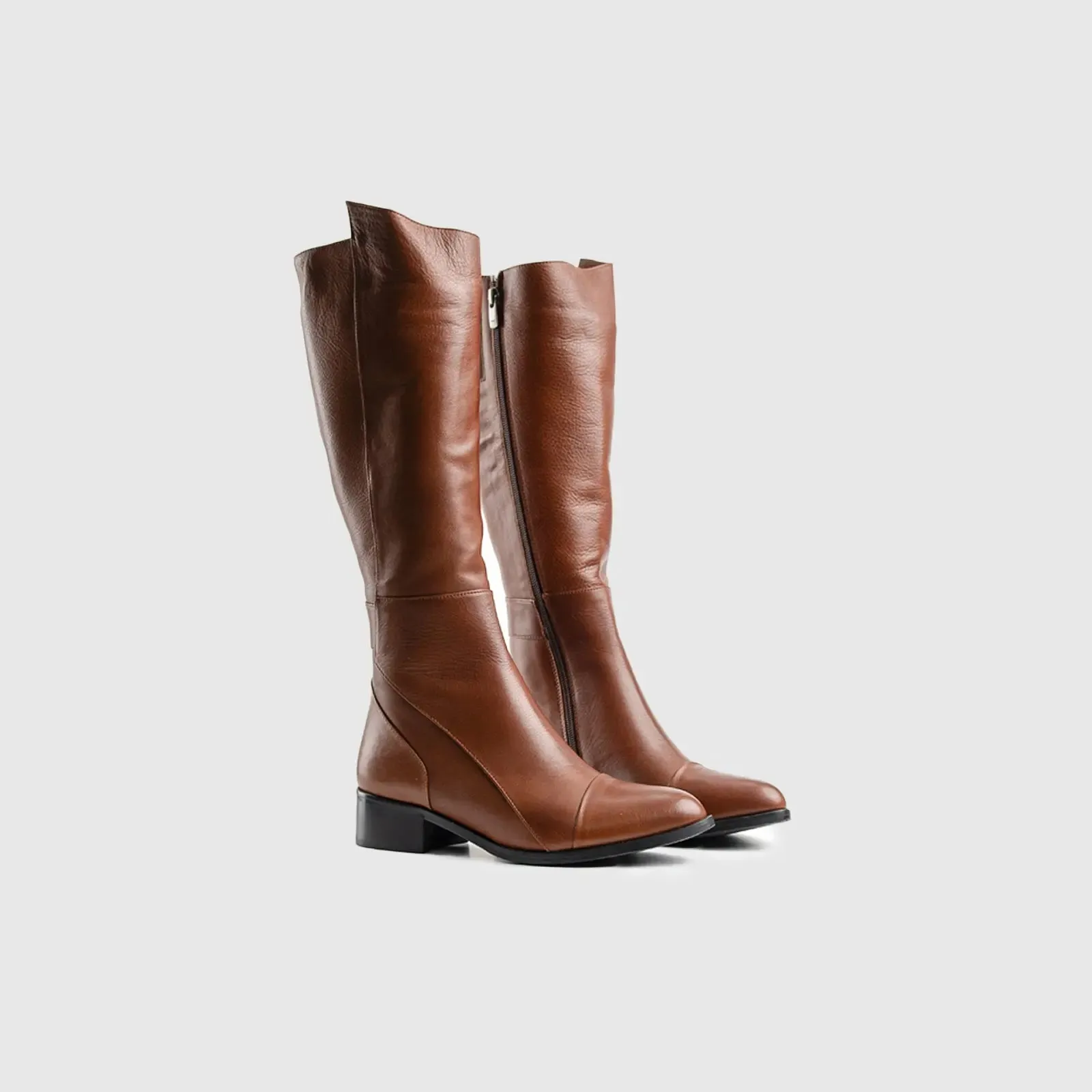 Leather Boots Brown 11099