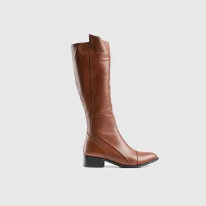 Leather Boots Brown 11099