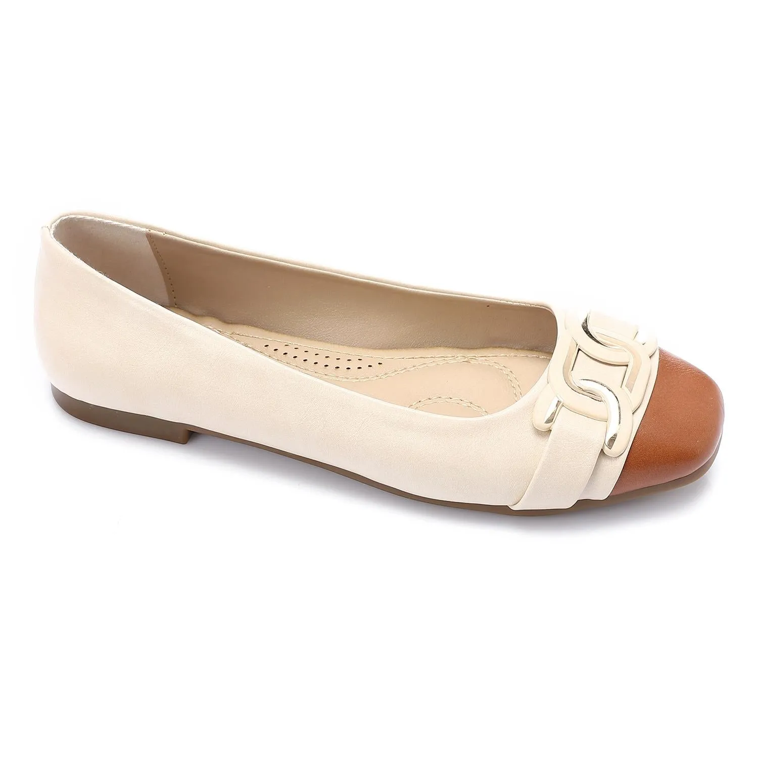 Leather Soft Casual Shoes - Beige