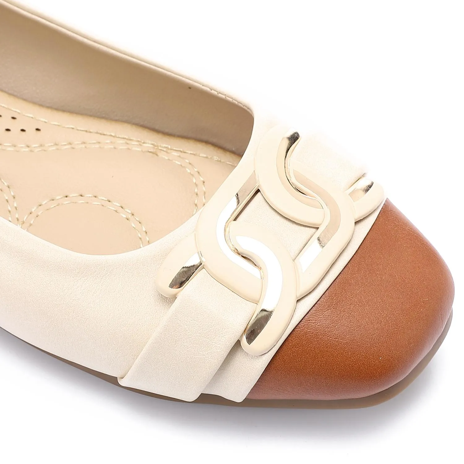Leather Soft Casual Shoes - Beige