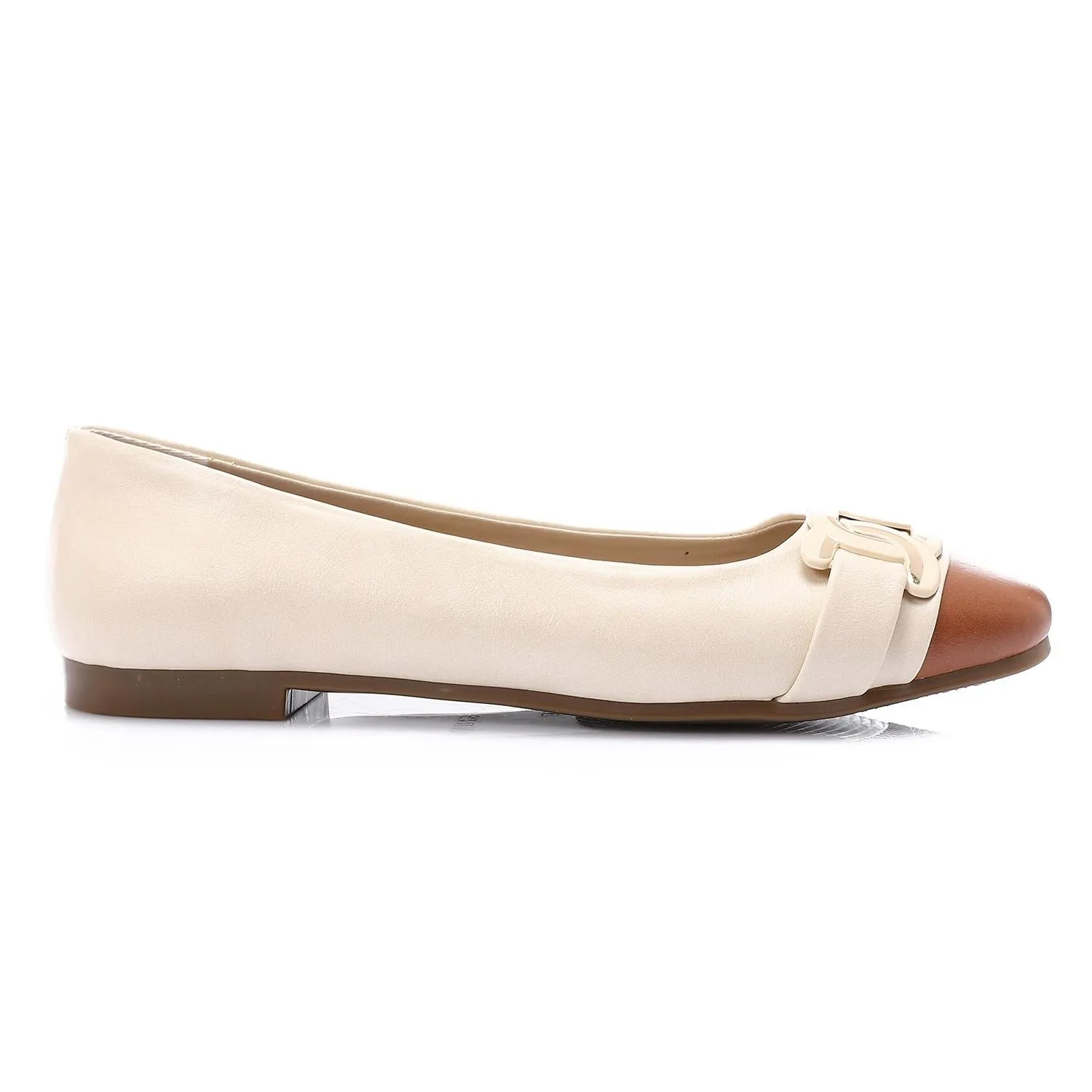 Leather Soft Casual Shoes - Beige