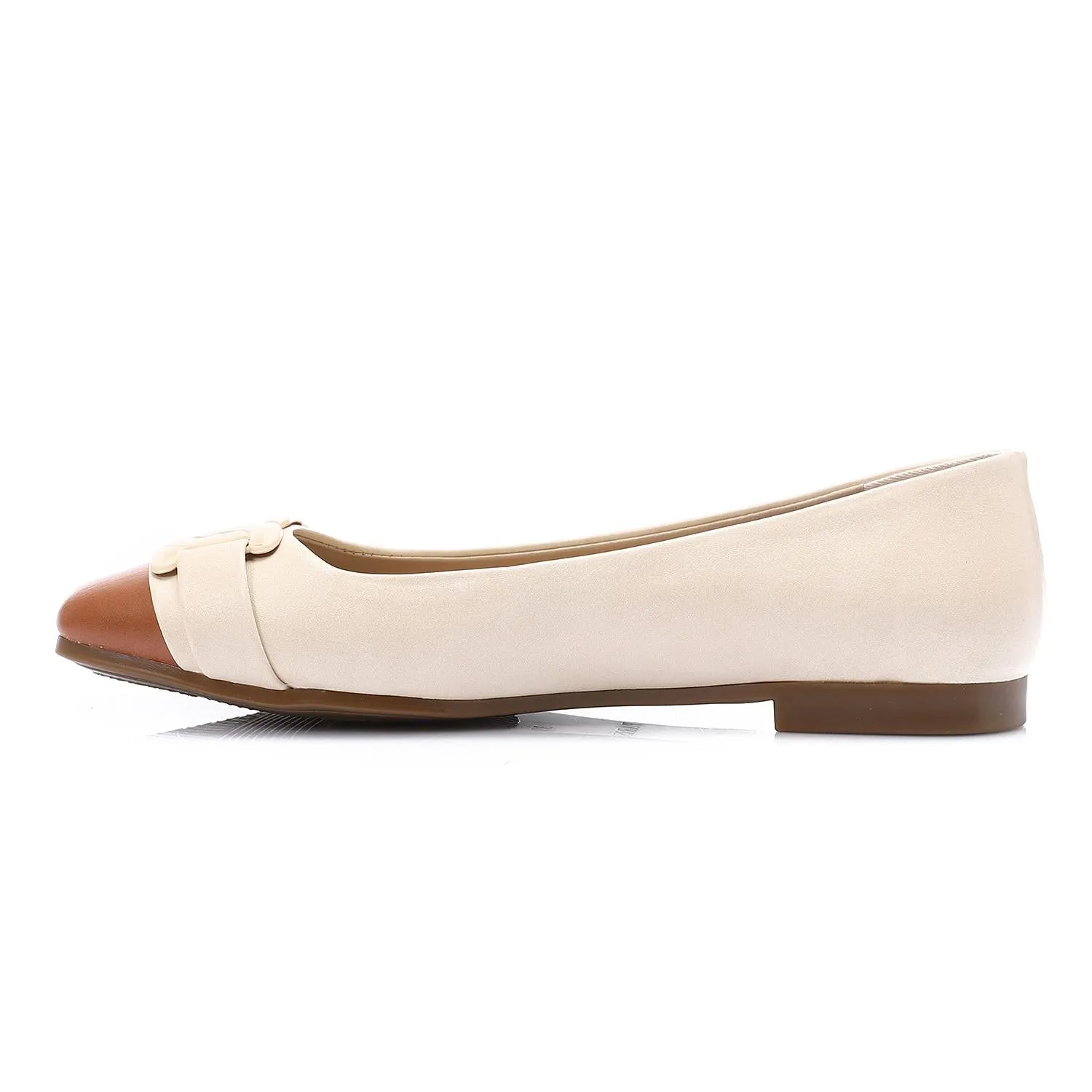 Leather Soft Casual Shoes - Beige