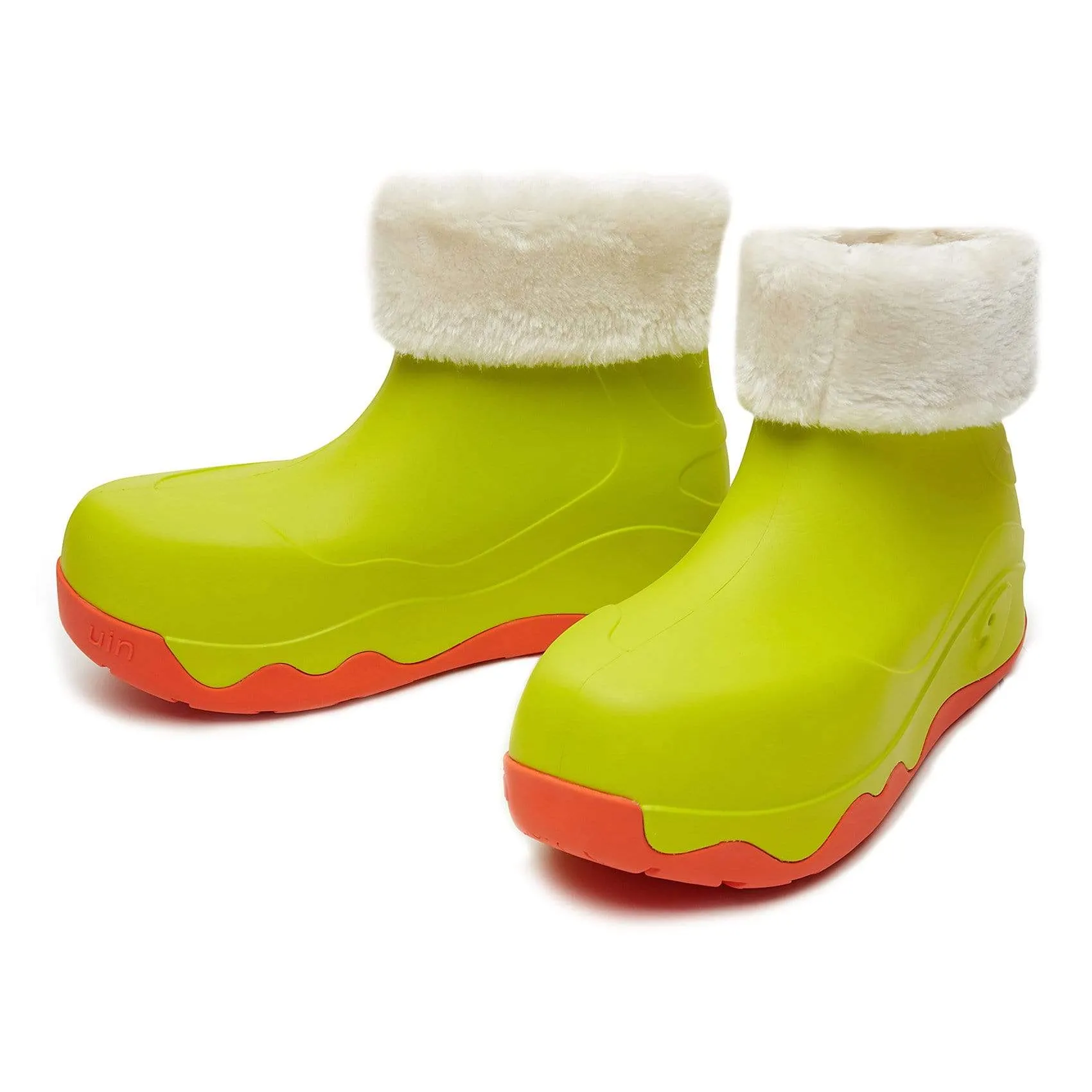 Light Lime Boots with Napped Linings Navarra Women