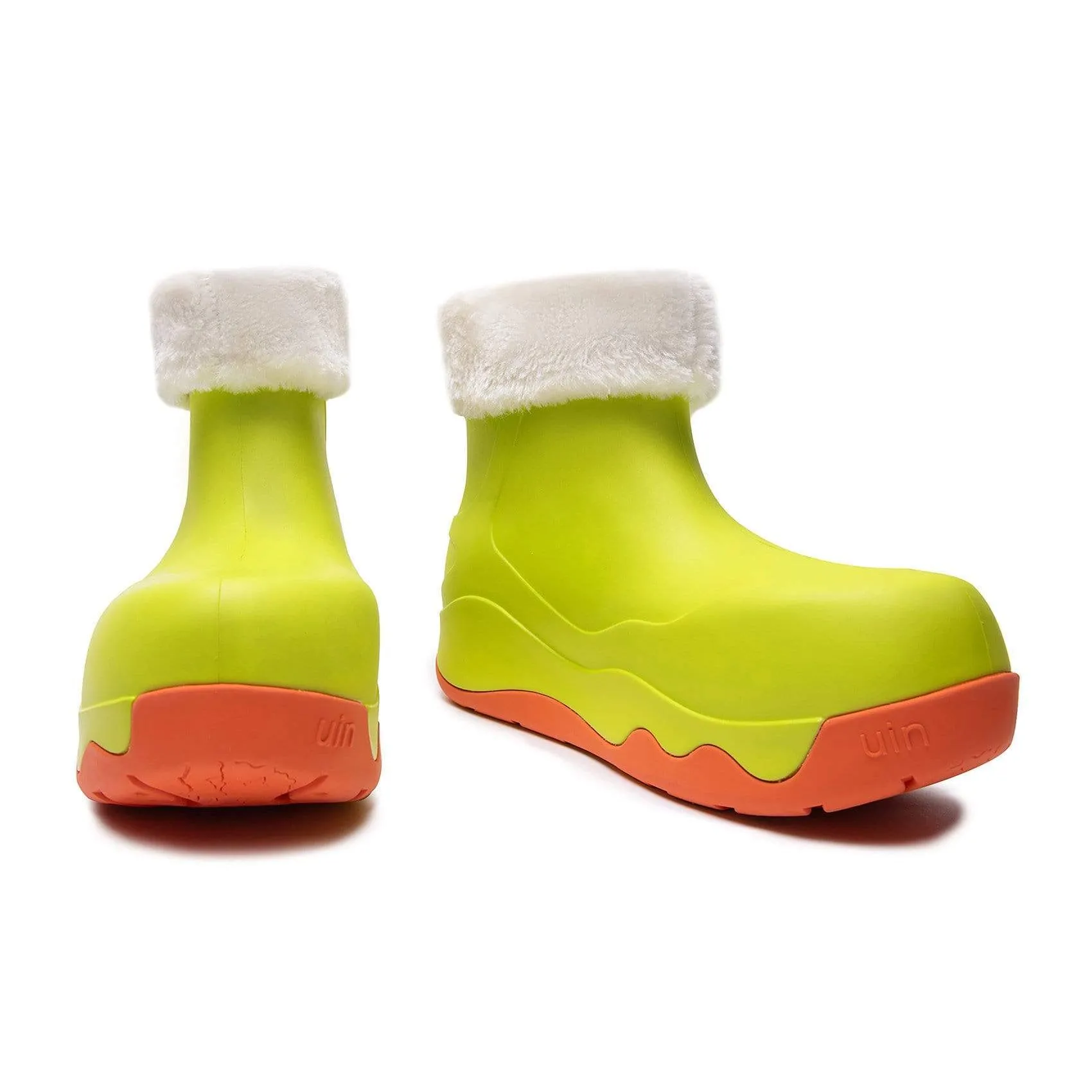 Light Lime Boots with Napped Linings Navarra Women