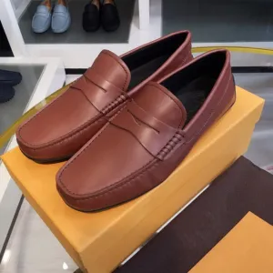 light luxury designer leather business casual shoes