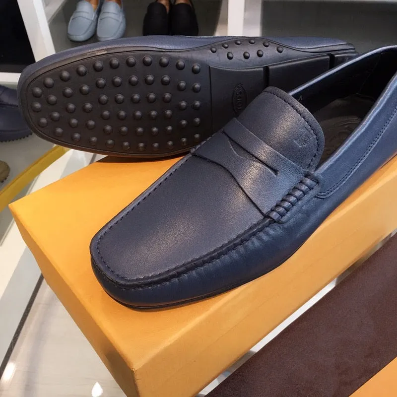 light luxury designer leather business casual shoes