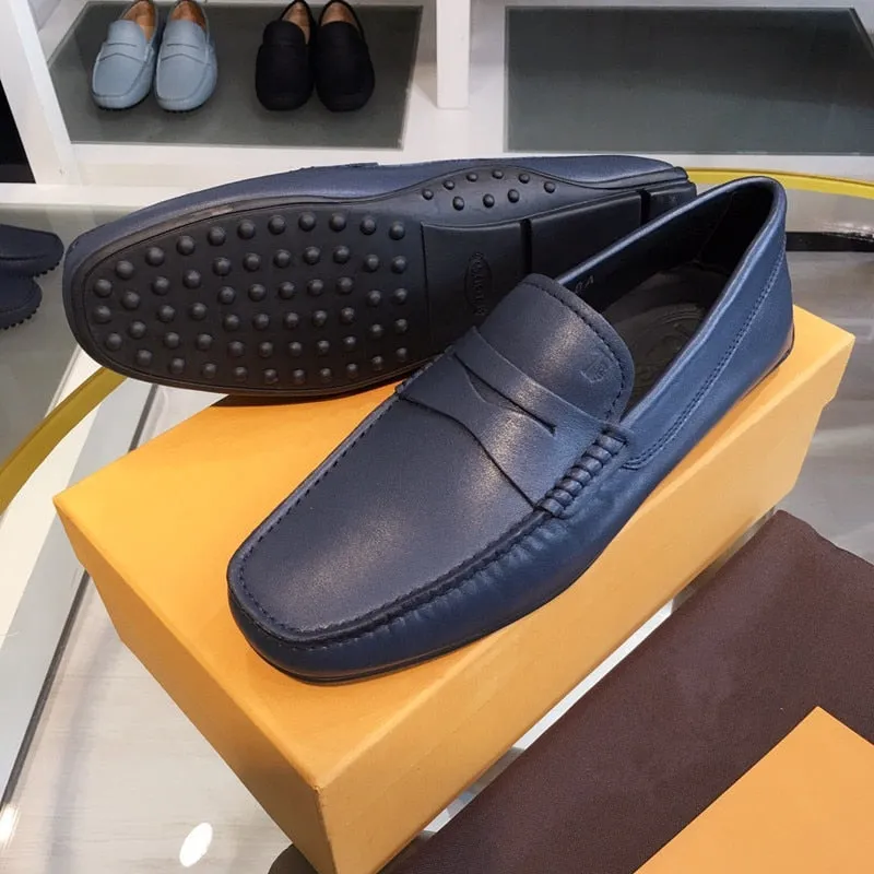 light luxury designer leather business casual shoes