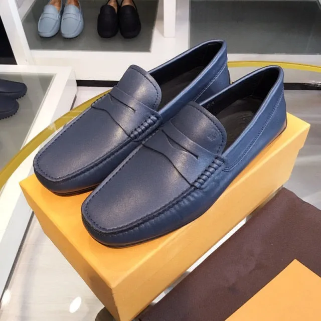 light luxury designer leather business casual shoes