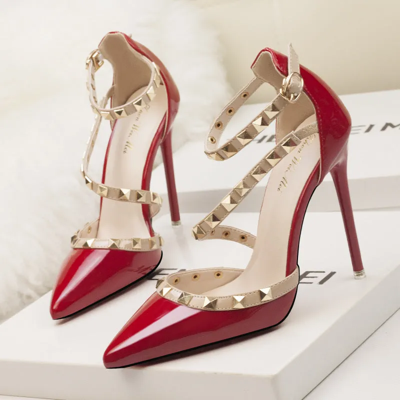 Light luxury flower stiletto wedding high heels