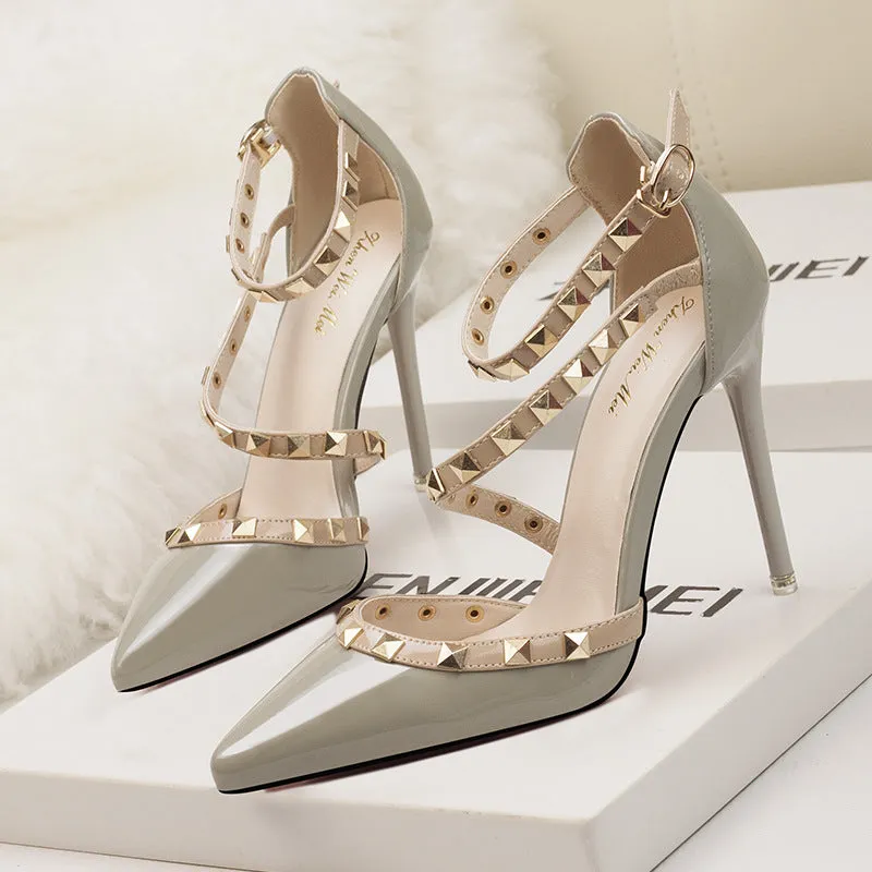 Light luxury flower stiletto wedding high heels