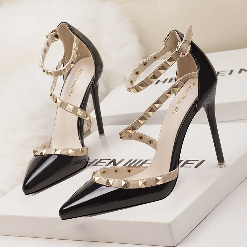 Light luxury flower stiletto wedding high heels