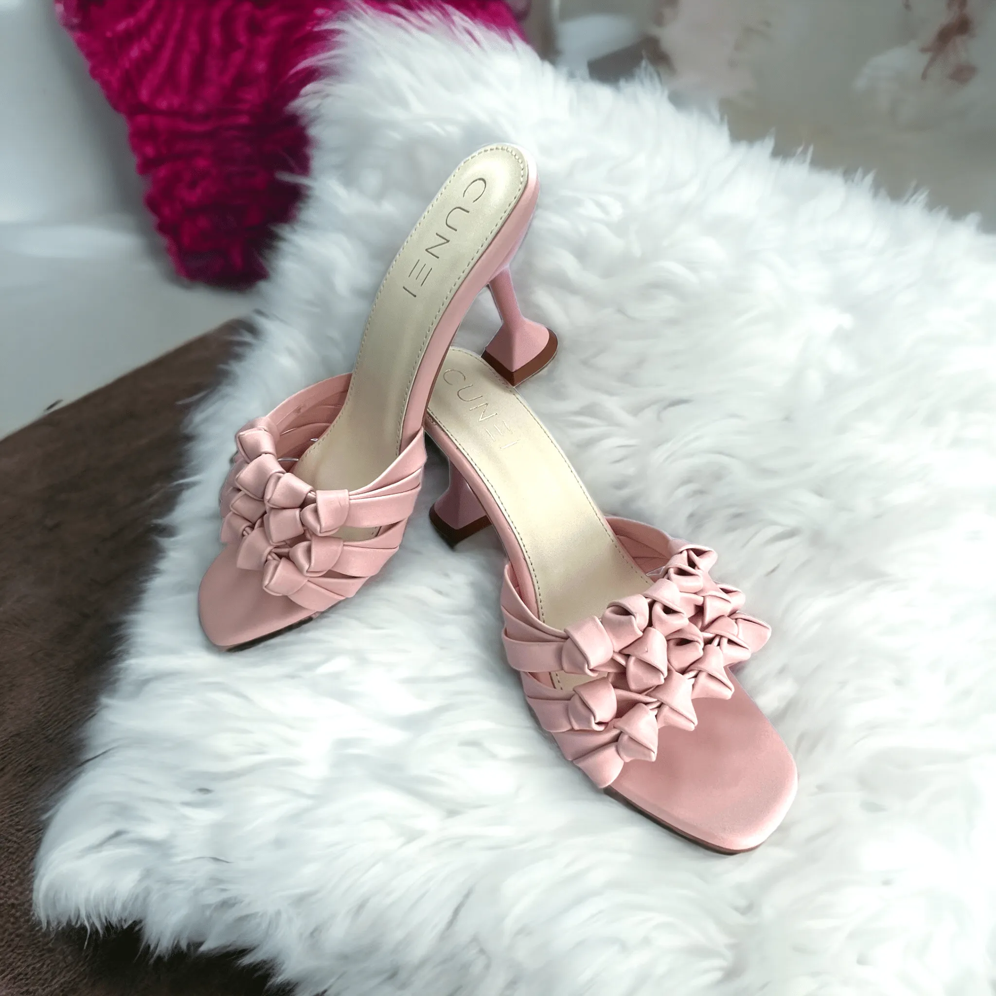 Light Pink Barbed Heels