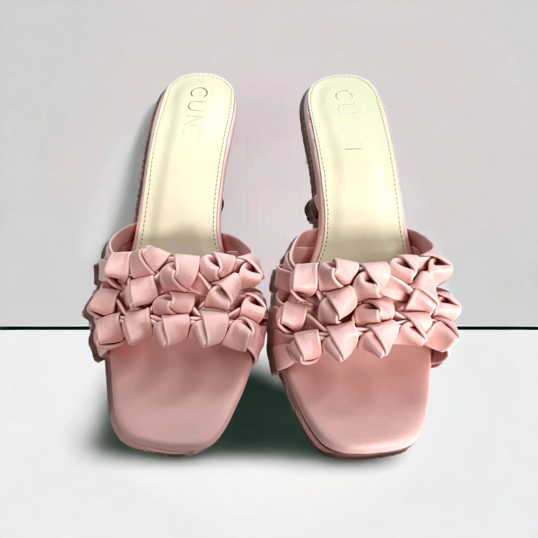 Light Pink Barbed Heels
