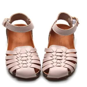 Light Pink - Woven Sandal - US Size 5-10 - Hard Sole