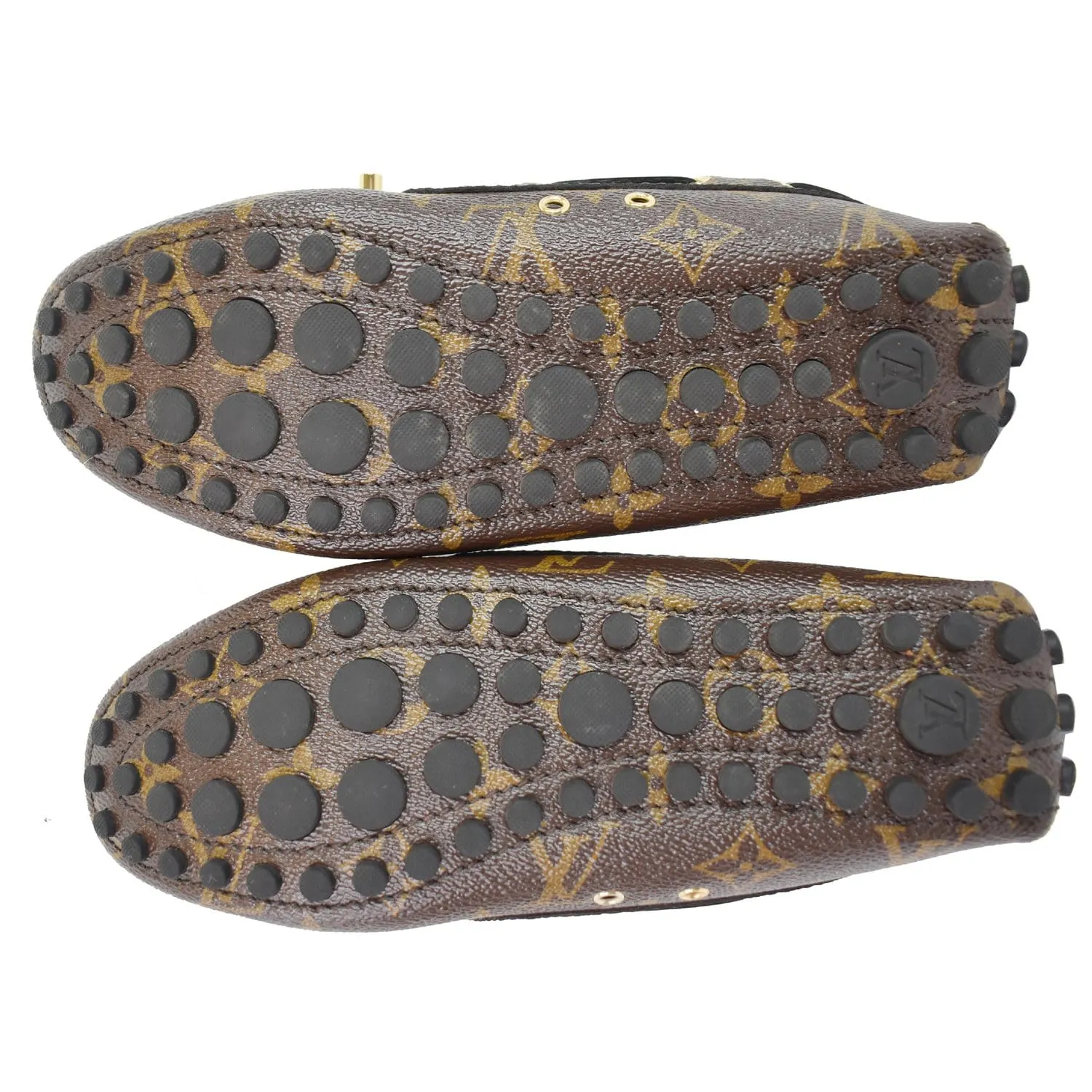 LOUIS VUITTON Classic Gloria Flat Monogram canvas Loafers Size 36