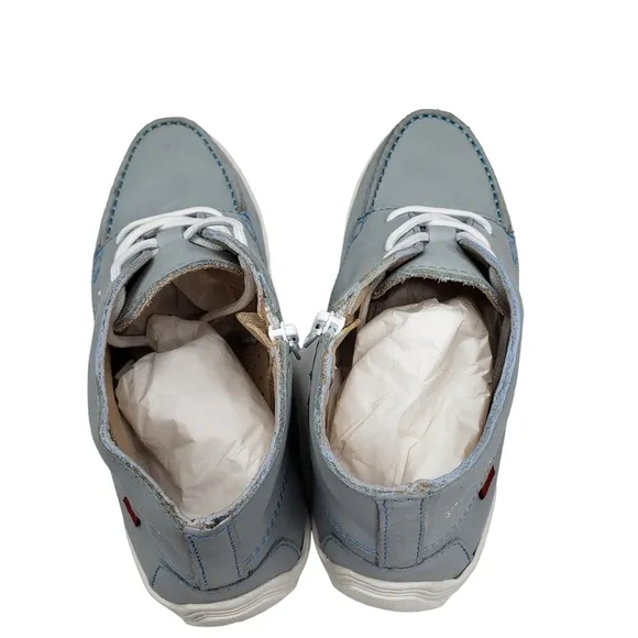 Marc Joseph | NIB Houston Bootie Light Grey Nobuck Leather Lace Up Boots Boy's 3
