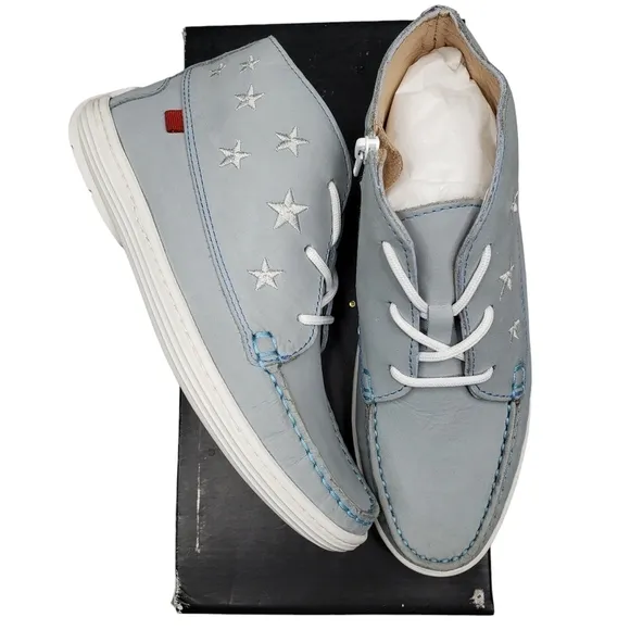 Marc Joseph | NIB Houston Bootie Light Grey Nobuck Leather Lace Up Boots Boy's 3