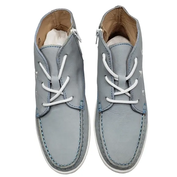 Marc Joseph | NIB Houston Bootie Light Grey Nobuck Leather Lace Up Boots Boy's 3