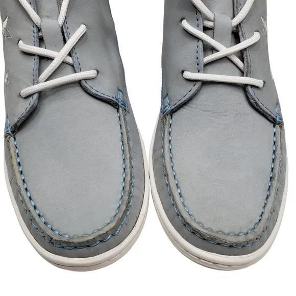 Marc Joseph | NIB Houston Bootie Light Grey Nobuck Leather Lace Up Boots Boy's 3