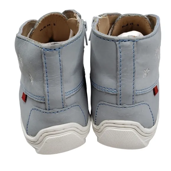 Marc Joseph | NIB Houston Bootie Light Grey Nobuck Leather Lace Up Boots Boy's 3