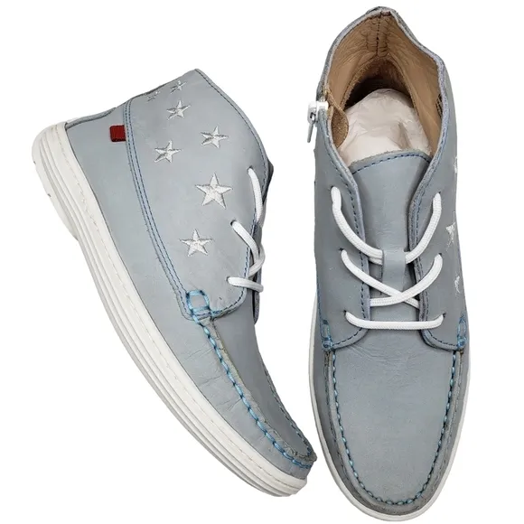 Marc Joseph | NIB Houston Bootie Light Grey Nobuck Leather Lace Up Boots Boy's 3