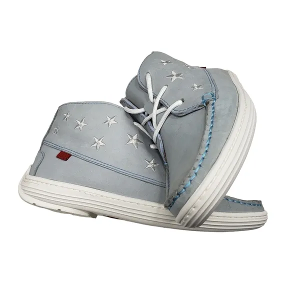 Marc Joseph | NIB Houston Bootie Light Grey Nobuck Leather Lace Up Boots Boy's 3