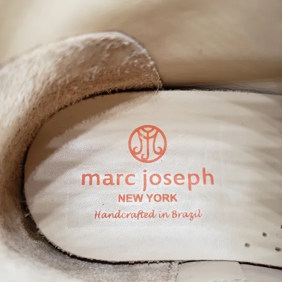 Marc Joseph | NIB Lincoln Bootie Light Grey Nubuck Leather Lace Up Boots Boy 5.5