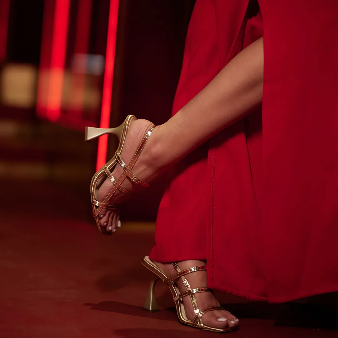 Masoom's Gold Heels