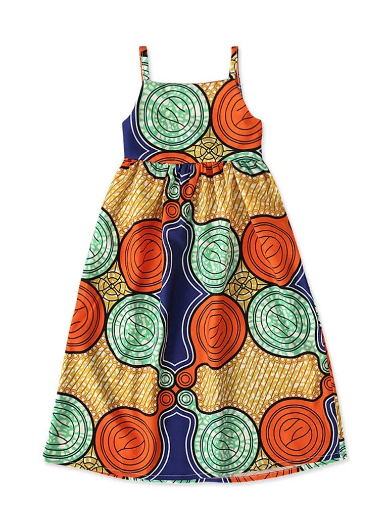 Maxi-mizing Cuteness Geometric Print Maxi Dress