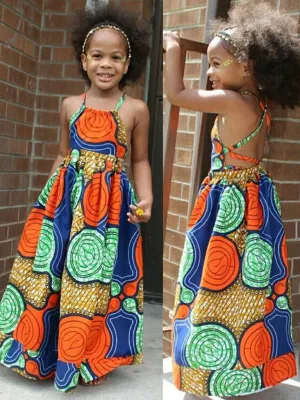 Maxi-mizing Cuteness Geometric Print Maxi Dress