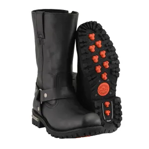 MBM131 Men's Black 11-Inch Classic Square Toe Harness Boots