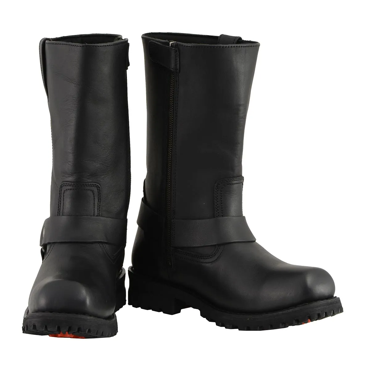 MBM131 Men's Black 11-Inch Classic Square Toe Harness Boots
