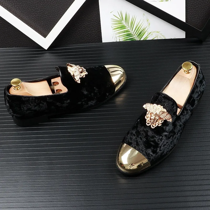 Men Genuine Velvet Casual Shoes Summer Breathable Peas Shoes Pointed Toe Foot Lok Fu Shoes Fashion Trend Flat Shoes