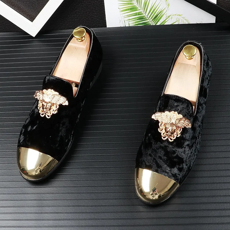 Men Genuine Velvet Casual Shoes Summer Breathable Peas Shoes Pointed Toe Foot Lok Fu Shoes Fashion Trend Flat Shoes