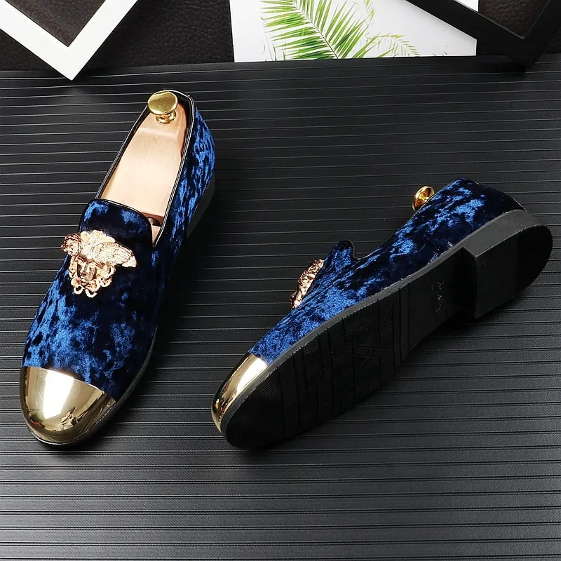 Men Genuine Velvet Casual Shoes Summer Breathable Peas Shoes Pointed Toe Foot Lok Fu Shoes Fashion Trend Flat Shoes