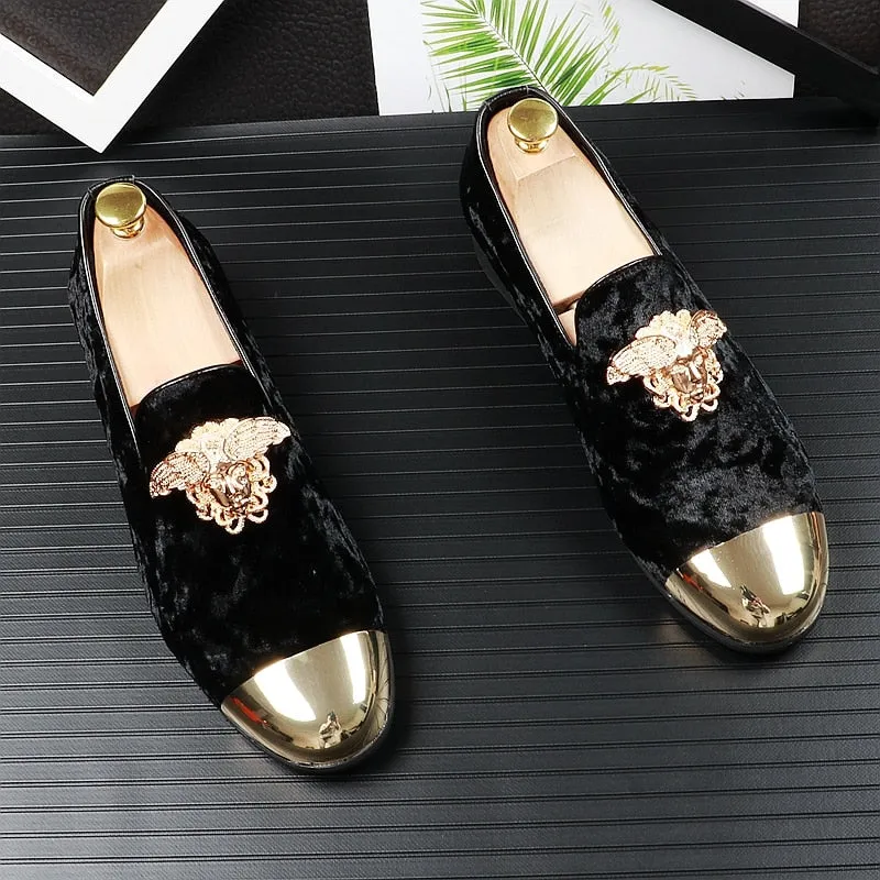 Men Genuine Velvet Casual Shoes Summer Breathable Peas Shoes Pointed Toe Foot Lok Fu Shoes Fashion Trend Flat Shoes
