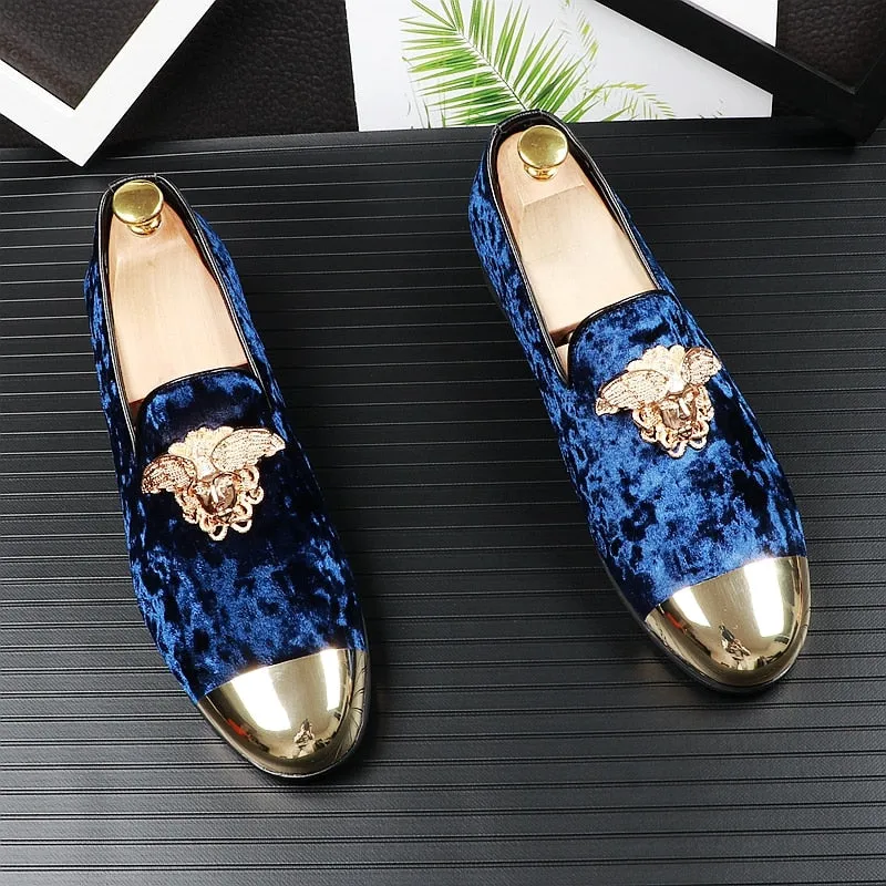 Men Genuine Velvet Casual Shoes Summer Breathable Peas Shoes Pointed Toe Foot Lok Fu Shoes Fashion Trend Flat Shoes