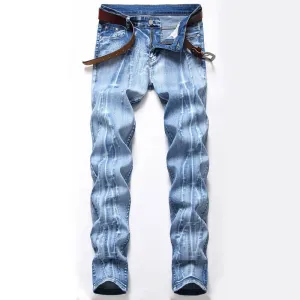 Men's Jeans Retro Jeans Mid Waisted Jeans Straight Pants
