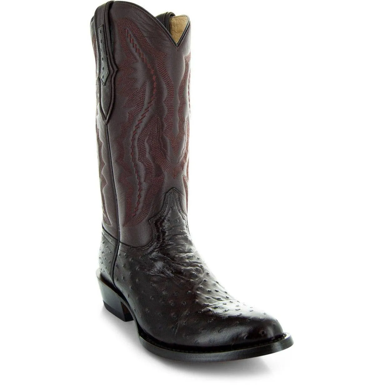 Men's Ostrich Print Cowboy Boots (H7002)