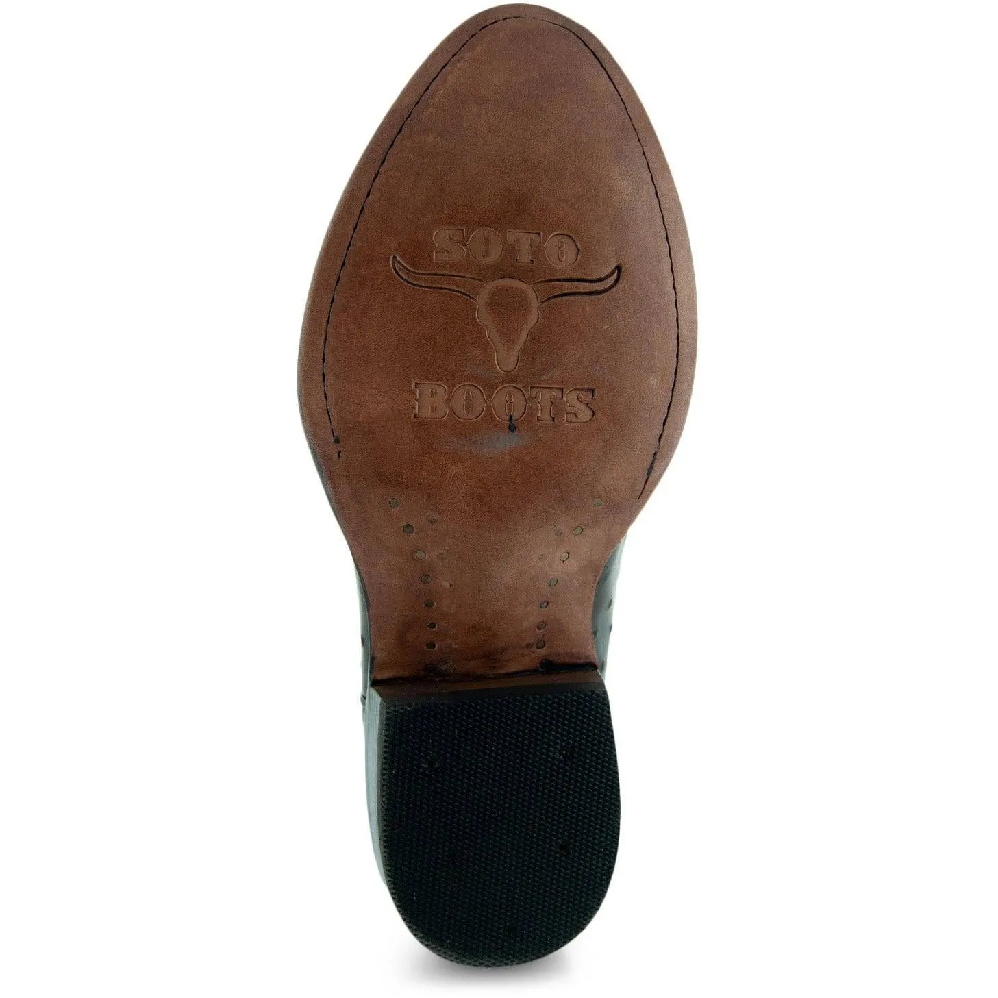 Men's Ostrich Print Cowboy Boots (H7002)