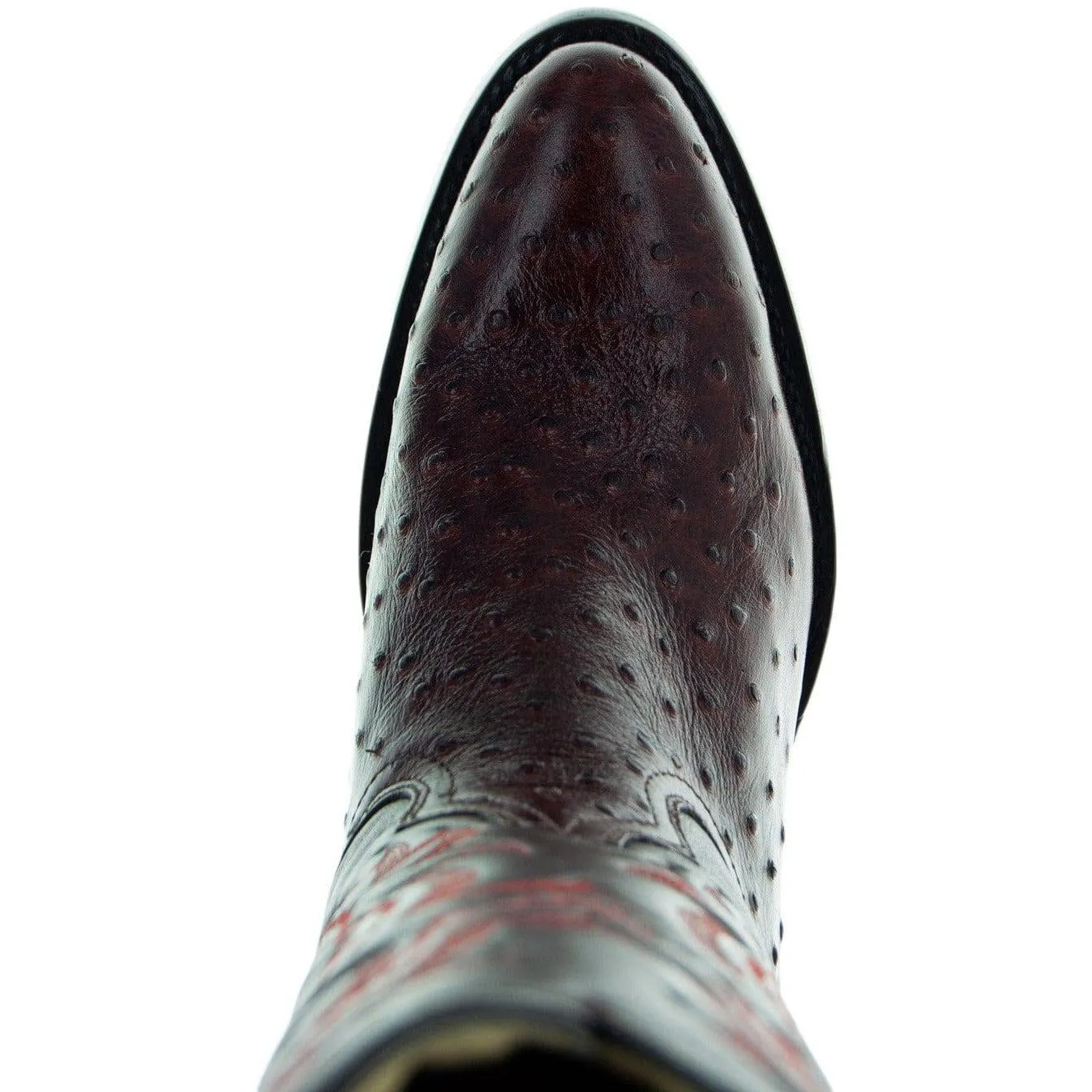 Men's Ostrich Print Cowboy Boots (H7002)