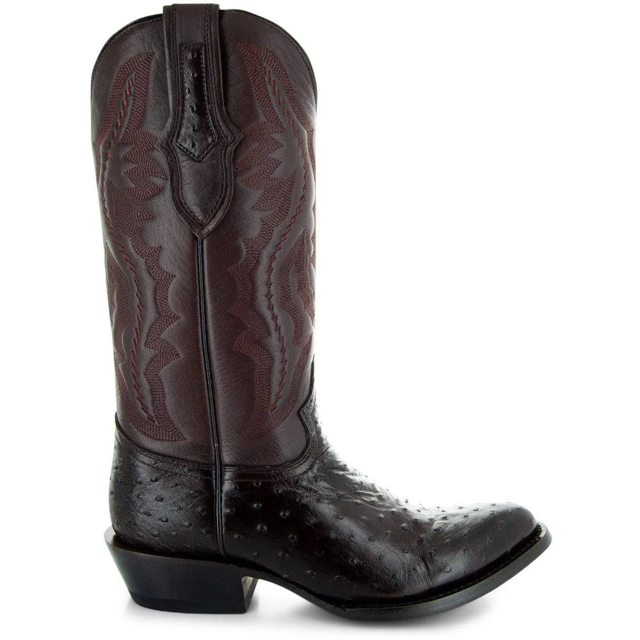Men's Ostrich Print Cowboy Boots (H7002)