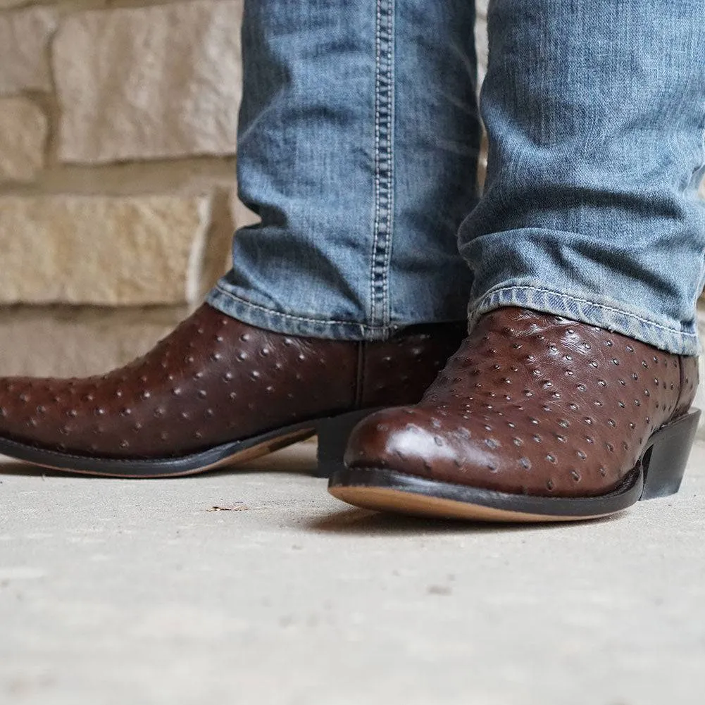 Men's Ostrich Print Cowboy Boots (H7002)