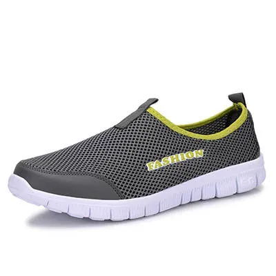 Men's Summer Shoes Plus Size 35-46 Comfortable Men Casual Shoes Mesh Breathable Loafers Slip-on Footwear A01m