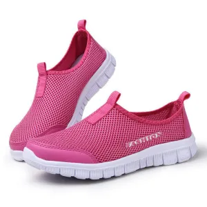 Men's Summer Shoes Plus Size 35-46 Comfortable Men Casual Shoes Mesh Breathable Loafers Slip-on Footwear A01m