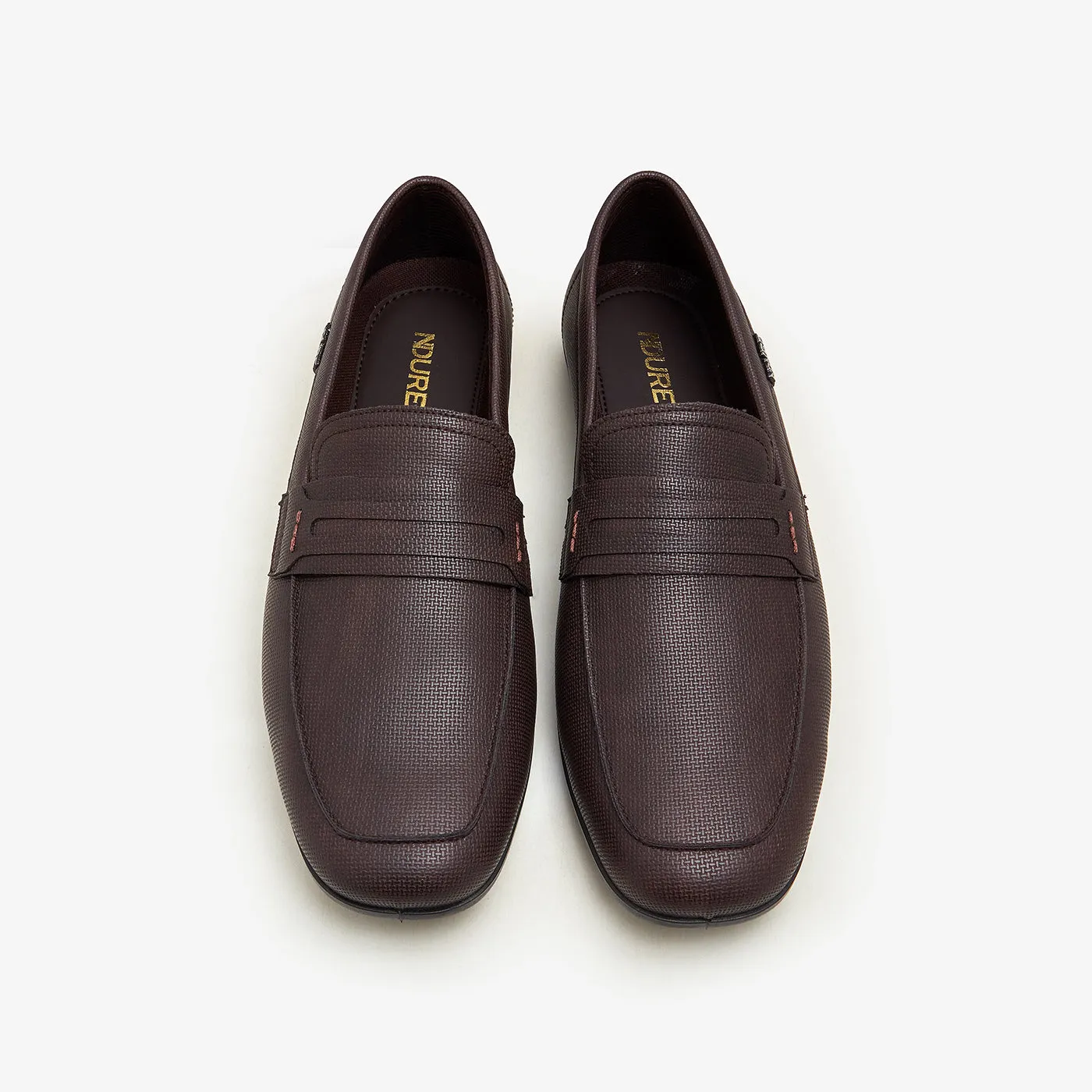 Men's Textured Loafers
