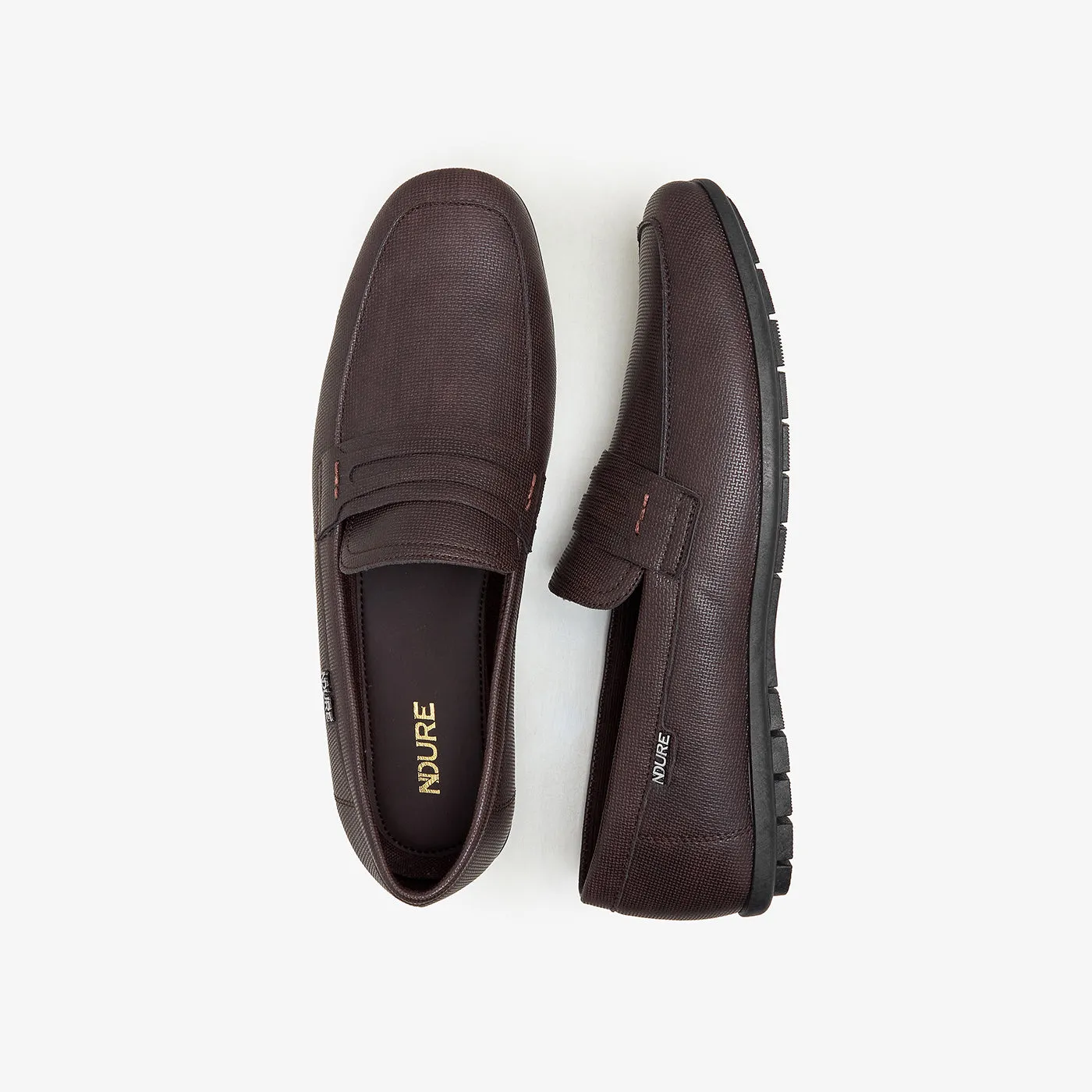 Men's Textured Loafers